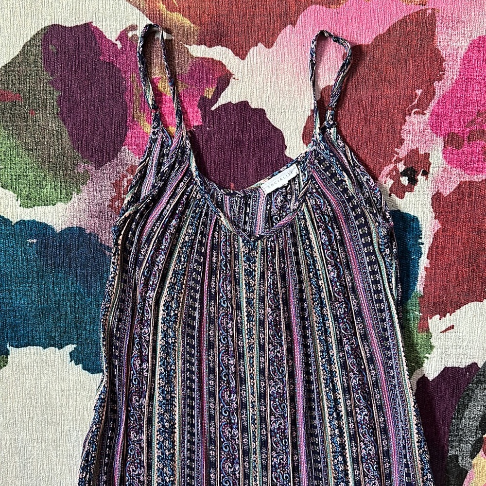 Purple Print Jumpsuit